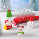 thumbnail image 5 of Micro paisaje lindo oso viejo de Navidad que hace nieve DIY bola de cristal decoración accesorios escritorio pequeños adornos, 5 of 6