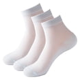 thumbnail image 1 of Medias de algodón para mujer, calcetines de verano de malla fina de algodón de tubo corto, calcetines deportivos de malla de tubo medio para mujer, 1 of 5