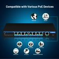 thumbnail image 3 of Conmutador Ethernet HYN @NET 9 puertos Fast Ethernet PoE 8 PoE+ 96 W, 3 of 6