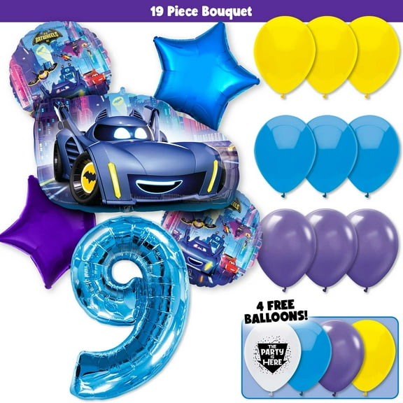 Batwheels Batman Deluxe Balloon Bouquet Kit