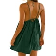 thumbnail image 2 of Sentmoon Women Summer Dresses Vacation Sleeveless Crew Neck Cute Spring Dresses Spring Solid Color Regular Fit Spaghetti Strap Cocktail Dress for Women Active for Work and Office Green M, 2 of 5