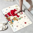 thumbnail image 4 of YIMEIS Santa's sleigh present Kitchen Decor Set of 3 Christmas Fall Kitchen Rugs, Xmas Decorative Farmhouse Floor Mats for Home Kitchen Dining Room Decorations - 16''*24'' and 20''*30'' and 17''*47'', 4 of 10