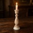 thumbnail image 6 of Unfinished Wooden Candlestick Holders Classic Candle Stick Set for Wedding Decorations Home Table Centerpiece Mantel Shelf DIY Craft Project Rustic Farmhouse Decor, 6 of 7