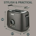 thumbnail image 2 of Sencor STS-6058BK 2-Slice Premium Metallic Toaster with Digital Button and Toaster Rack (Black), 2 of 4