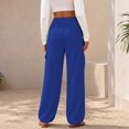 thumbnail image 5 of YuXingFu Womens Cargo Pants Women Plus Size Loose Dress Pants - Pocket Casual Blue S, 5 of 7