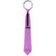 thumbnail image 4 of CORBATA PREATADA CON CREMALLERA PARA HOMBRES INSPIRADA EN CHIC, COLOR SÓLIDO, FORMAL Y CASUAL, BRILLO DE SATÉN, VIOLETA CLARO, 4 of 5