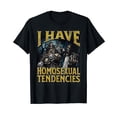 thumbnail image 1 of Men's T-shirts are made of 100% cotton,i Have Homosexual Tendencies Funny Hard Skeleton Meme T-Shirt, 1 of 6