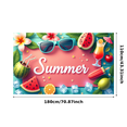 thumbnail image 3 of Tropical Theme Summer Banner Decorative Design Beach Party Ice Cream Fruits for Holiday Celebration Outdoor Gathering Summer Events, 3 of 7