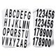 thumbnail image 1 of 10 hojas de pegatinas de números y letras para buzón Pegatinas de números del alfabeto de vinilo negro, 1 of 5