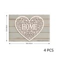 thumbnail image 4 of Joocar Heart Home Design Linen Table Mats Set Of 4 For Home Kitchen Table Decor 12x18 inch, 4 of 5