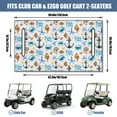 thumbnail image 3 of Breathable Golf Cart Seat Cover 51" x 31", Cooling Microfiber Towel Blanket for EZGO, Club Car, Yamaha Front Seats, 3 of 8