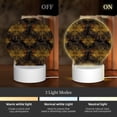 thumbnail image 3 of Naloa Gold Dragonfly Mandala Acrylic LED Night Light Custom LED Lights Personalized Nightlight Customized Gifts for Family Couples Friends, 3 of 9