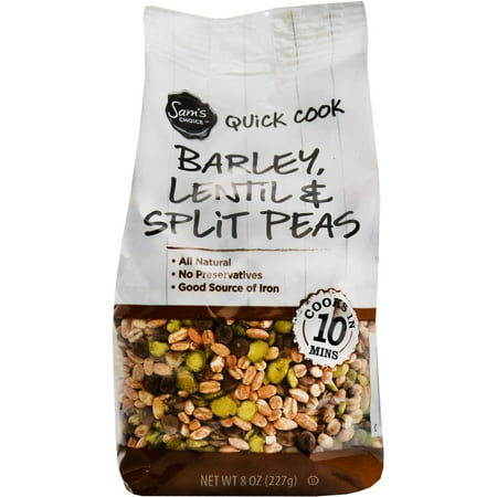(3 pack) (3 Pack) Sam's Choice Quick Cook Barley, Lentil & Split Peas, 8 oz