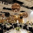 thumbnail image 3 of Yescom 20" Big Shiny Inflatable Mirror Ball Giant Reusable PVC Balloon for Large Disco Party Wedding Event Stage Decoration Black, 3 of 9