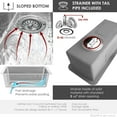 thumbnail image 5 of Stylish Dual-Mount 9" Single Bowl Stainless Steel Kitchen Sink with Strainer S-417T, 5 of 13