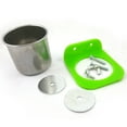 thumbnail image 2 of Stainless Steel Food Water Feeding Bowl Cup Bird Parrot Feeder Pet Cage Supplies, 2 of 5