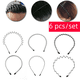 thumbnail image 3 of Diadema con ondas de hierro para hombres y mujeres, diadema deportiva invisible coreana, flequillo, horquilla rota, horquilla, 3 of 5