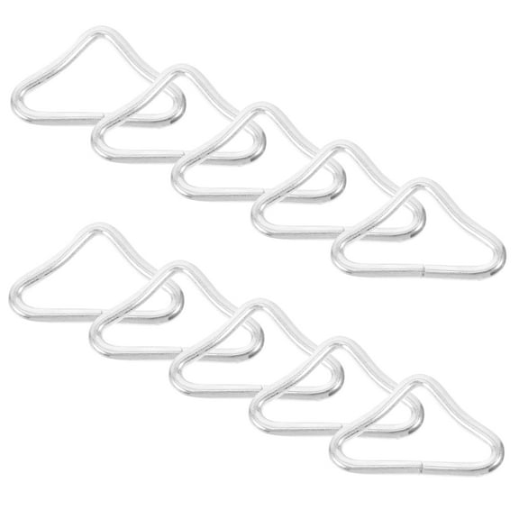 RENACLIPY 10Pcs Wear Resistant Triangle Buckles for Trampoline Mesh Professional Trampoline Parts