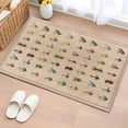 thumbnail image 5 of Fish Hook Front Door Rugs 2x3 ft Retro Colorful Fish Hook Biographies Linen Texture Small Rug for Entryway Non Slip Washable Bathroom Door Mat Absorbent Floor Mat for Indoor Entrance, 5 of 9