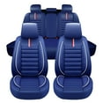thumbnail image 6 of Tuqiang Car Seat Covers Leather for Acura for Legend 1985-1995 Water Resistant Front Rear Cushion Protector Blue, 6 of 8