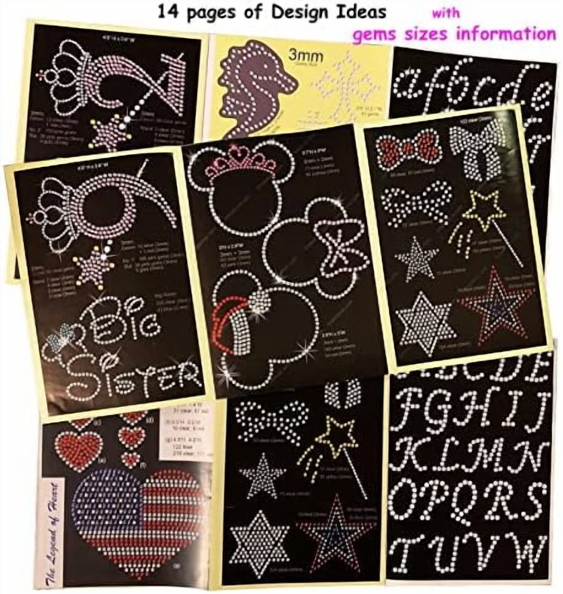 Bedazzler Kit with Rhinestones, Hotfix Applicator, DIY Hot Fix Rhinestone Setter, Hot Fixed Bedazzling Kit, 3560 Pcs, Crystal AB, Clear, 14 Colors, Tweezers, Gem Picker, Brush, Trays, Bag