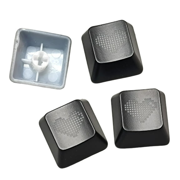 LIANXUE OEM Transparent Heart Keycaps WASD Keycaps For Mechanical Keyboards 4PCS