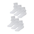 thumbnail image 1 of 6 Pack Baby Girl Frilly Lace Socks | Sock Snob | Cotton Fancy Socks for Toddler, 1 of 1