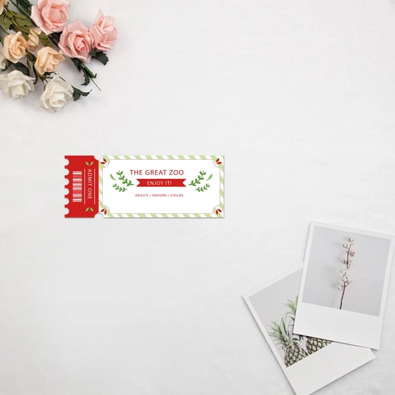 PAMINGONO Dual-Sided White PET Sublimation Ticket Blanks for Printing, Heat Transfer Paper for Custom Designs