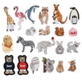 thumbnail image 1 of 21 piezas de parches de animales bordados, animales del zoológico, ropa de bricolaje, jeans, camisetas, chaquetas, mochilas, 1 of 5