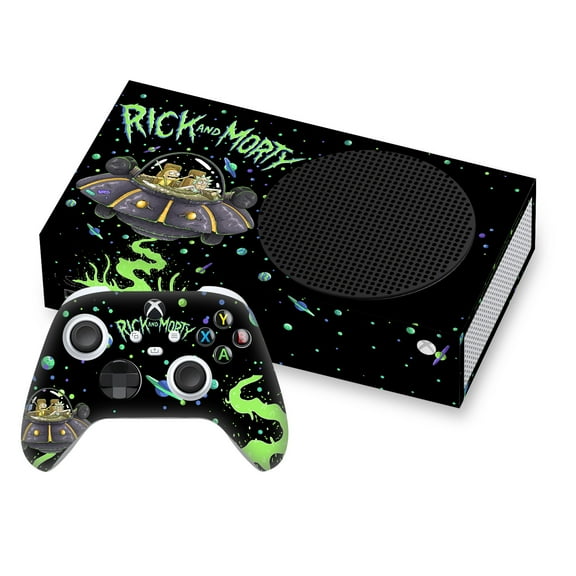 Head Case Designs Officially Licensed Rick And Morty Graphics The Space Cruiser Vinyl Sticker Skin Decal Cover Compatible with Microsoft Series S Console & Controller