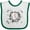 White and Green, variant on Inktastic Baseball Breakthrough Boys or Girls Baby Bib