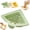 Green, variant on Triangular Sink Drain Basket with Twist Release - Magnetic Corner Organizer, No Tools Installation, for Food Scraps, Vegetable Rinsing