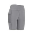 thumbnail image 7 of BLVB Biker Yoga Shorts with Pockets for Women High Waisted Athletic Running Workout Shorts Gym Clothes, 7 of 7