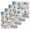 Blue Ocean Beach, variant on Blue Oceans Beach Kitchen Dish Towels for Drying Dishes Set of 3, Nautical Coastal Starfish Seashell Waffle Weave Microfiber Hand Tea Bathroom Towels Quick Dry & Absorbent Towel 12x12