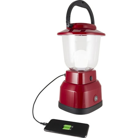 Ge Enbrighten Outdoor Led Lantern Usb Port Battery Operated Red Ge Enbrighten Outdoor Led Lantern Usb Port Battery Operated Red 29923