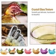 thumbnail image 5 of Vintage Glass Hen on Nest Candy Dish with Lid, Chicken-Shaped Crystal Glass Jar for Snacks, Dessert, Cookies, Home Kitchen Tabletop Decor, 5 of 6