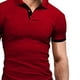 thumbnail image 5 of Men Shirt Men 1/3 Button T Shirt Pure Color Breathable Short Sleeve Stretchy Skin Friendly Slim Fit For Men For Leisure ANGGREK Otros, 5 of 7