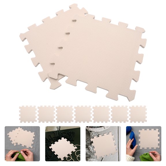 Sparsain 9 Pack Crochet Blocking Boards, Knitting Blocking Mat, Foam Blocking Board, Practical Blocking Mat