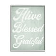 thumbnail image 4 of Stupell Industries Alive Blessed Grateful Vintage Tree Pattern Phrase Graphic Art Gray Framed Art Print Wall Art, Design by Daphne Polselli, 4 of 5