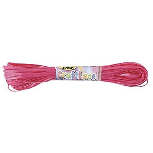 CraftLace Hank Neon Pink - 10 yds - Pack of 24