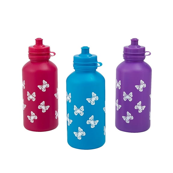 Fun Express Butterfly BPA-Free Plastic Water Bottles - 12 Ct