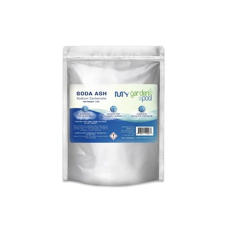 My Garden Pool Soda Ash - pH Increaser for Crystal-Clear Waters, Laundry Booster, Tie Dye Fixer - Elevate Your Pool and Projects with Sodium Carbonate 1 lbs