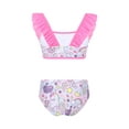 thumbnail image 2 of RUNQHUI Maillots de Bain Tankini Deux Pièces Écailles de Poisson pour Petites Filles Haut à Volants Bas de Maillot de Bain Pégase Coloré 12, 2 of 6