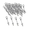 thumbnail image 1 of Almencla 50 Pieces Fishing Snaps Compact Freshwater Saltwater Fly Fishing Quick Snaps 15mm, 1 of 8