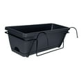 thumbnail image 4 of Maytalsory Rectangular Window Box Fence Potted Convenient For Decorating Small Spaces With Beautiful Plants Balcony Railing Planter dark gray, 4 of 6