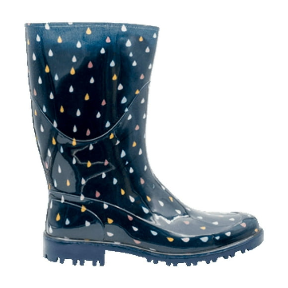 Bota Lluvia TOP MODA Mujer Versatil azul 25