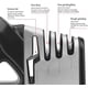 thumbnail image 3 of Afilador De Cuchillos Y Tijeras De Cocina 4 En 1, Afilador De Cuchillos Profesional, Afilador De Cuchillos Con Borrador Antideslizante Para Cuchillos De Acero Inoxidable Y Cerámica, 3 of 5