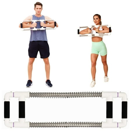 GOFITNESS Push Down Fitness Machine - Chest Expander at Home Workout Equipment, Arm Exerciser Portable Spring Resistance Exercise Gym Kit for Home, Travel or Outdoors