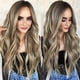 thumbnail image 4 of Soidarity Peluca rubia larga de fibra Peinado confiable y resistente al calor con peluca rubia larga para cualquier ocasión Cuidado del cabello, 4 of 6