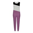 thumbnail image 4 of ZyeKqe Womens 2 Piece Outfits Short Sleeve Tops Long Pants Jogger 2024 Summer Tracksuit Sets Lounge Set, 4 of 4
